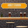 Cambridge United Abbey Stadium Yellow and White Any Text Football Club 3D Train Street Sign