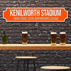 Luton Town Kenilworth Stadium Orange & White Any Text Football Club 3D Train Street Sign