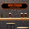 Hull City Mkm Stadium Black and Orange Any Text Football Club 3D Train Street Sign