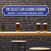 Reading The Select Car Leasing Stadium Blue & White Any Text Football Club 3D Street Sign