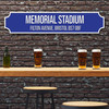 Bristol Rovers Memorial Stadium Blue & White Any Text Football Club 3D Train Street Sign