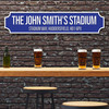 Huddersfield Town The John Smith's Stadium Blue and White Any Text Football Club 3D Street Sign Huddersfield Town The John Smith's Stadium Blue and White Any Text Football Club 3D Street Sign
