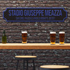 Inter Milan Stadio Giuseppe Meazza Black & Blue Stadium Any Text Football Club 3D Street Sign