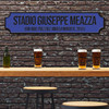 Inter Milan Stadio Giuseppe Meazza Blue & Black Stadium Any Text Football Club 3D Street Sign