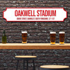 Barnsley Oakwell Stadium White & Red Any Text Football Club 3D Train Street Sign