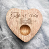 Happy Easter Little Bunny Personalised Gift Heart Breakfast Egg Holder Board