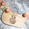 Easter Bunny Ears Personalised Gift Eggs & Toast Chicken Breakfast Board