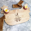 Baby Girl Bunny Easter Personalised Gift Eggs & Toast Chicken Breakfast Board