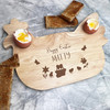 Easter Spring Chicken Personalised Gift Eggs & Toast Chicken Breakfast Board