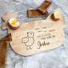 Chick Chick Chicken Easter Personalised Gift Eggs Toast Chicken Breakfast Board