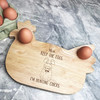 Angry Cat Easter Personalised Gift Eggs Toast Chicken Breakfast Board