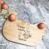 Cute Easter Chicks Personalised Gift Eggs & Toast Chicken Breakfast Board