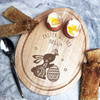 Easter Bunny Butterfly Personalised Gift Toast Egg Breakfast Serving Board