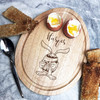 Easter Rabbit Inside Egg Personalised Gift Toast Egg Breakfast Serving Board