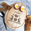 Floral Easter Bunnies Basket Personalised Gift Toast Egg Breakfast Serving Board