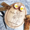 Happy Easter Bunny Basket Personalised Gift Toast Egg Breakfast Serving Board