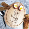 Happy Easter Bunny Ears Personalised Gift Toast Egg Breakfast Serving Board
