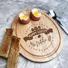 Happy Easter Personalised Gift Toast Egg Breakfast Serving Board