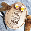 Hippity Hop Happy Easter Personalised Gift Toast Egg Breakfast Serving Board
