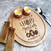 Hippity Hop Happy Easter Personalised Gift Toast Egg Breakfast Serving Board