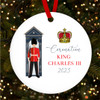 Guard King Charles III Coronation Souvenir Round Hanging Ornament