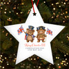 Teddy Bears UK Guards King Charles III Coronation Souvenir Star Hanging Ornament