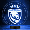 Gloucester Rugby Club Logo Round Sports Fan Personalised LED Colour Night Light