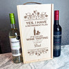 Leaf Retirement Plan Funny Wine Tasting Dad Double Two Bottle Wine Gift Box