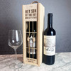 Son Let Me Out Lets Talk Prison Bars Wooden Rope Single Bottle Wine Gift Box