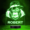 Playing Cards Cool Gorilla Cigar Personalised Gift Colour Changing Night Light