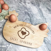 Great Grandma Eggcellent Chicken Egg Toast Personalised Gift Breakfast Board