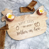 Mother-in-law Dippy Eggs Chicken Personalised Gift Breakfast Serving Board