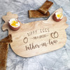 Father-in-law Dippy Eggs Chicken Personalised Gift Breakfast Serving Board