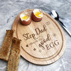Boiled Eggs & Toast Step Dad Good Egg Personalised Gift Breakfast Serving Board