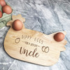Uncle Dippy Eggs Chicken Personalised Gift Breakfast Serving Board