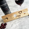 Two Hearts Wedding Anniversary Personalised 2 Wine Glass Bottle Holder