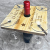 Dad's Happy Father's Day Personalised Gift 4 Wine Glass and Bottle Holder