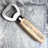 The Best Dad Happy Father's Day Personalised Gift Beer Bottle Opener