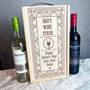 Fancy Border Wine Stash Dad Father's Day Personalised Two Bottle Wine Gift Box