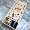 Graduation Champagne Congratulations Graduate Personalised 2 Bottle Wine Box