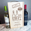 Stamp Emergency Supply Wine Daddy Birthday Personalised Two Bottle Wine Gift Box