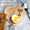 No.1 Dad Father's Day Trophy Stars Personalised Heart Breakfast Egg Holder Board
