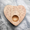 Stars Border To A Star Boyfriend Personalised Heart Breakfast Egg Holder Board