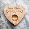 Two Hearts Wedding Anniversary Personalised Heart Breakfast Egg Holder Board