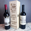 Good Idea Father's Day Greatest Step Dad Personalised 1 Wine Bottle Gift Box