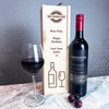 Best Ever Wine Glass Nephew Birthday 1 Bottle Personalised Wine Gift Box