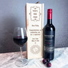 Wine Stash Congratulations On Graduating 1 Bottle Personalised Wine Gift Box