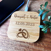 Wedding Day Rings Couple Names Anniversary Personalised Square Phone Charger Pad Wedding Day Rings Couple Names Anniversary Personalised Square Phone Charger Pad