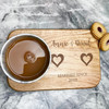 Two Hearts Wedding Anniversary Personalised Tea Biscuits Treat Board