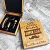 100% Amazing Super Dad Deserves Good Wine Personalised Wine Bottle Gift Box Set